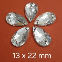 13 x 22 mm varrható üveg díszítő kövek