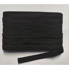 Gumiszalag 12 mm Fekete