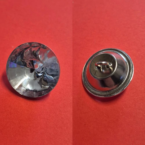 Akril (kristály) alulvarrós kárpit gomb 36-os méret