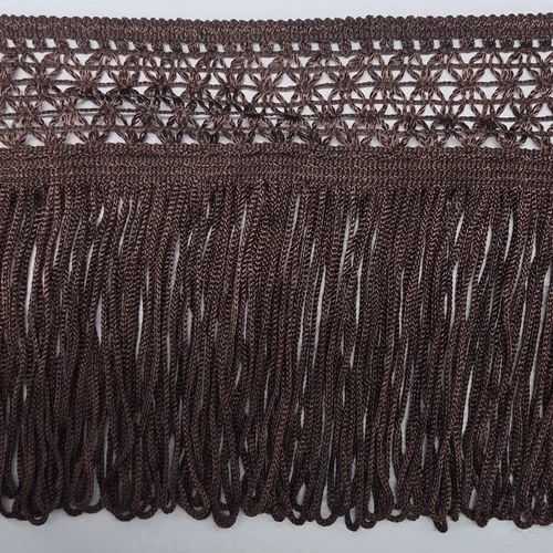 Dekorációs rojt sötétbarna 15 cm - kifutó termék