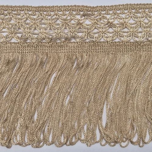 Dekorációs rojt drapp 15 cm - kifutó termék