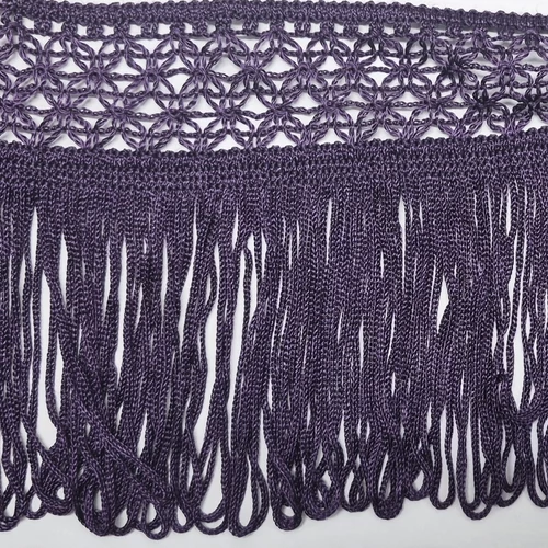 Dekorációs rojt sötétlila 15 cm - kifutó termék